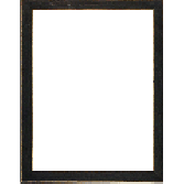 W0555BG - 3" Wood frame, black, wood rustic finish with gold line