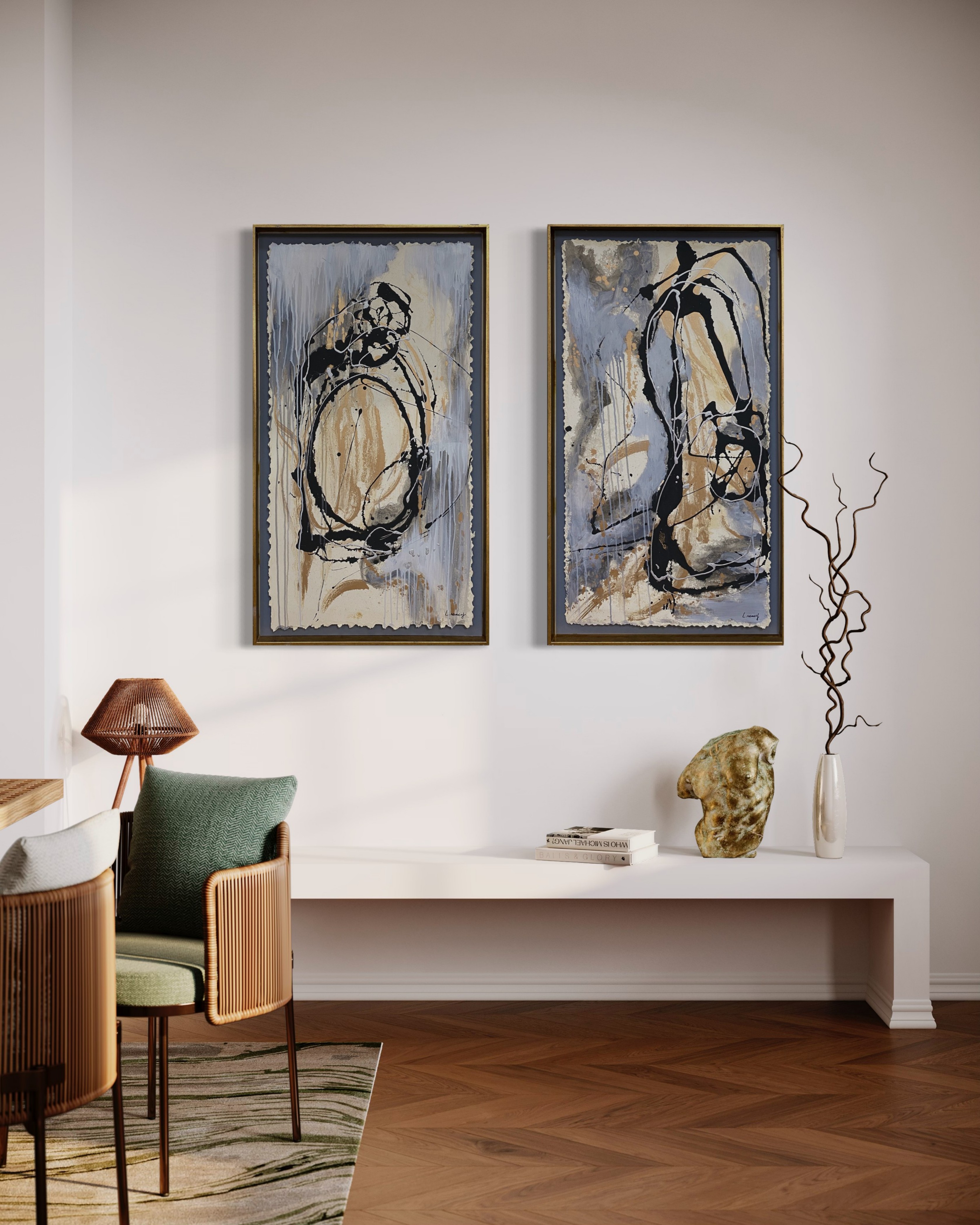 Whispers in Motion (Diptych) / Each