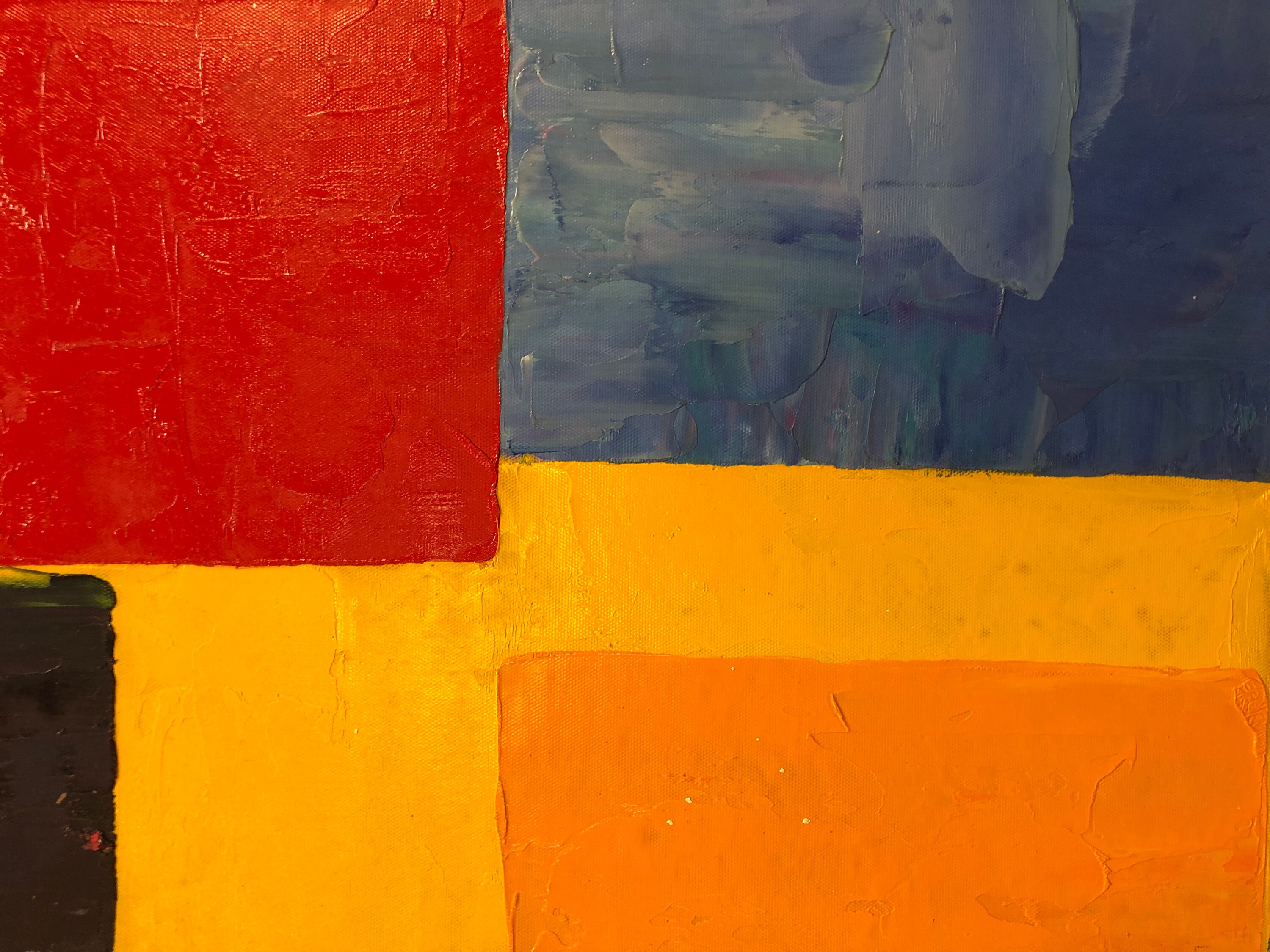 Color Cubes Abstract Painting: Vibrant Expressionism Art