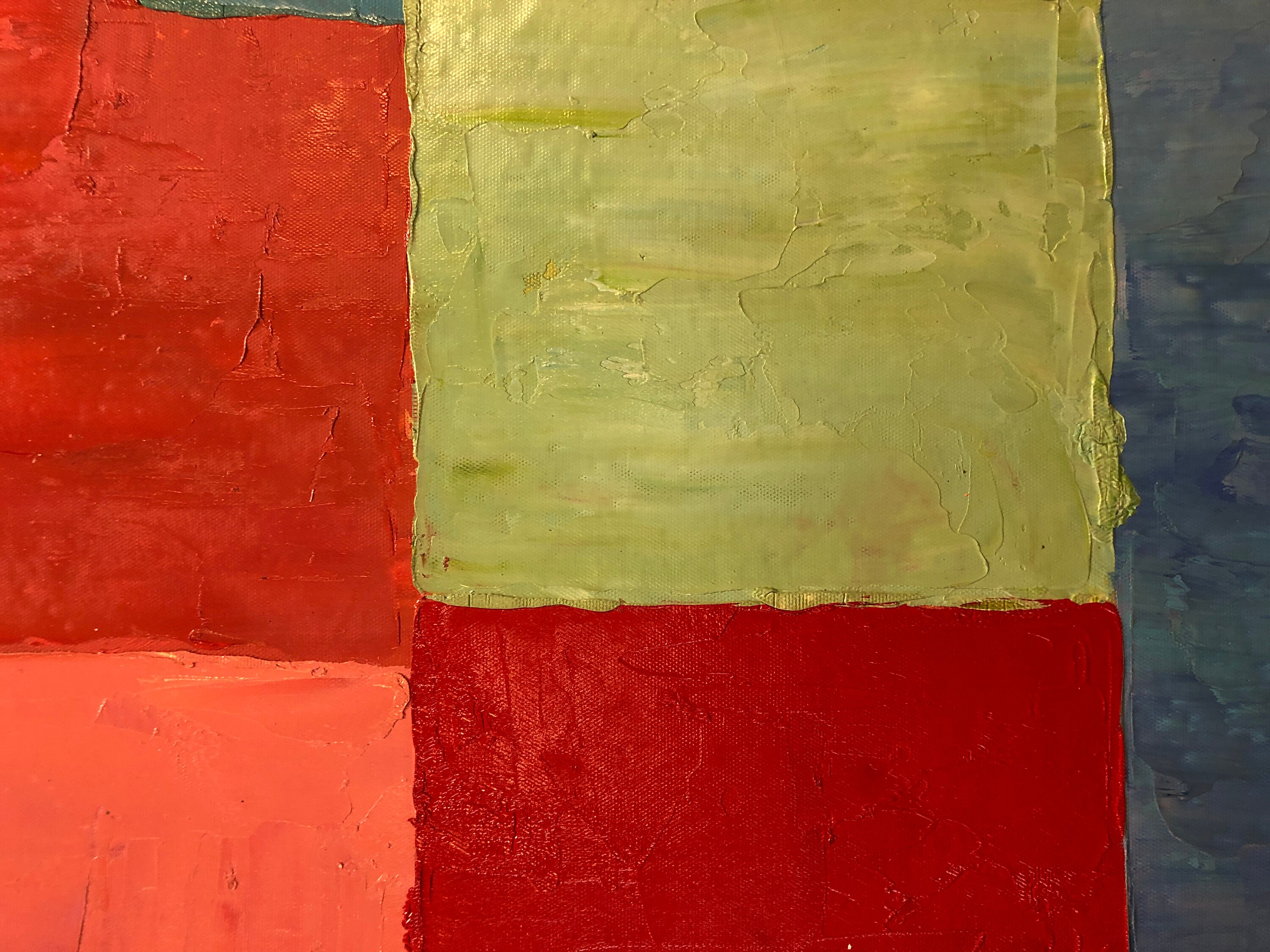 Color Cubes Abstract Painting: Vibrant Expressionism Art