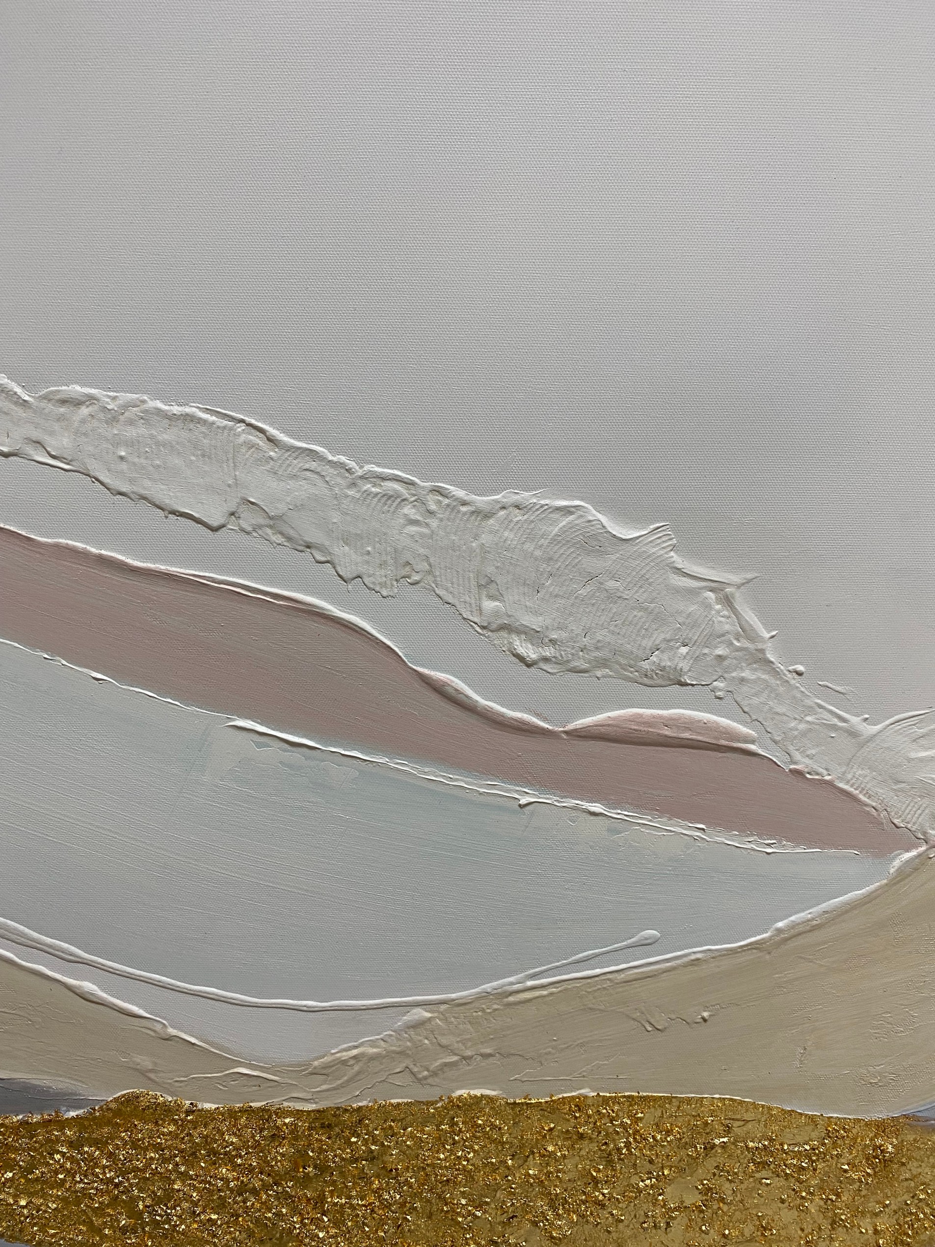 Layered Forms in Pink and Grey