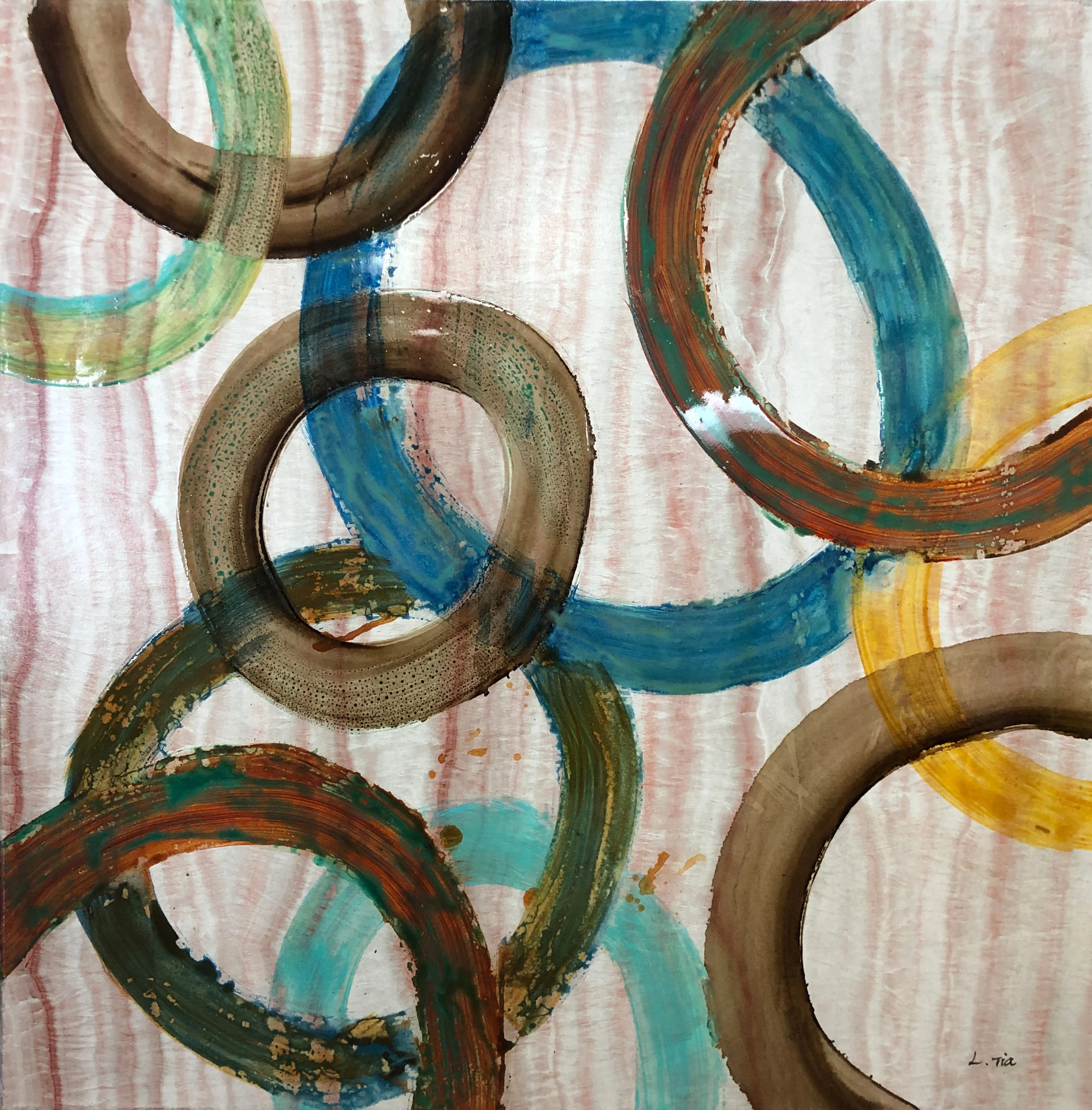 Abstract Rings Painting